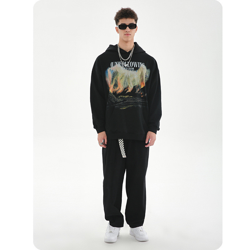 Men's Printed Street Hip-hop Trendy Hoodie