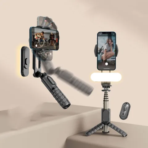 Handheld Gimbal and Bluetooth Selfie Stick Tripod