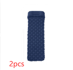 2PCS Dark blue with pillow