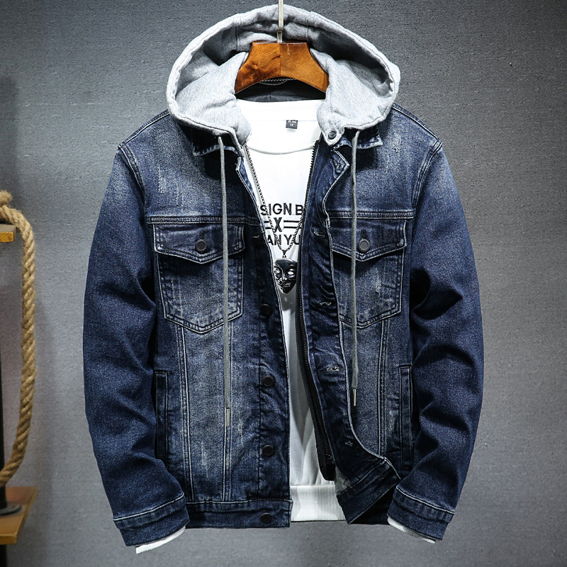 Title 5, Denim jack met capuchon Trendy, veelzijdig en k...