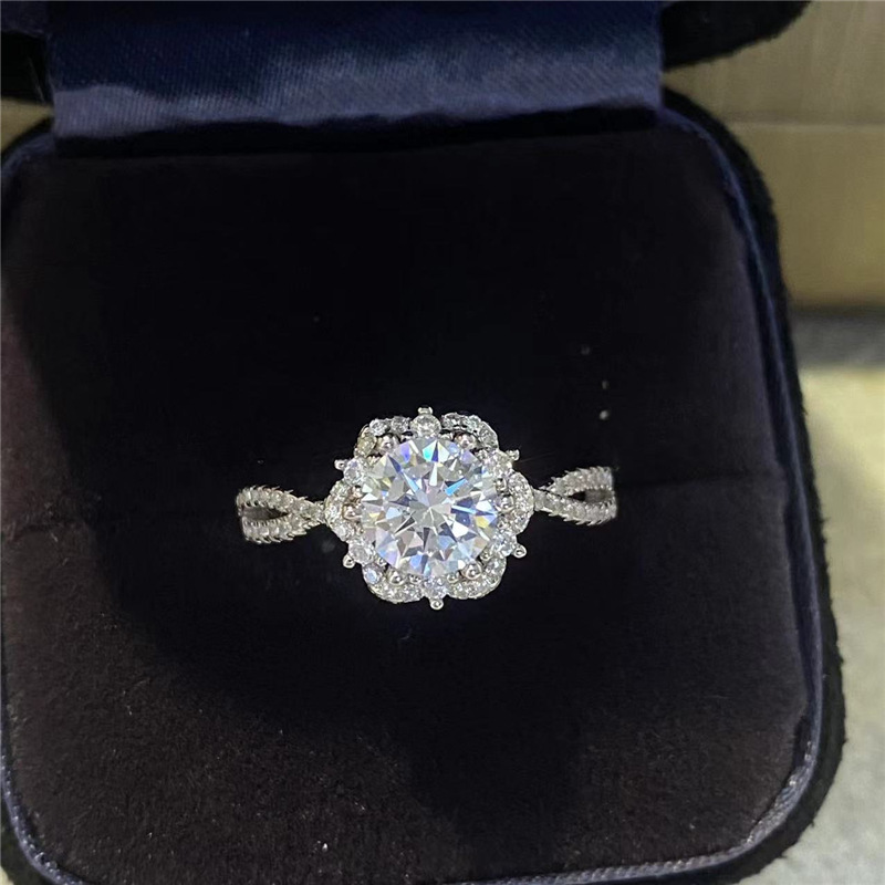 Title 1, Diamond Luxury Snowflake Stars Engagement Ring,...