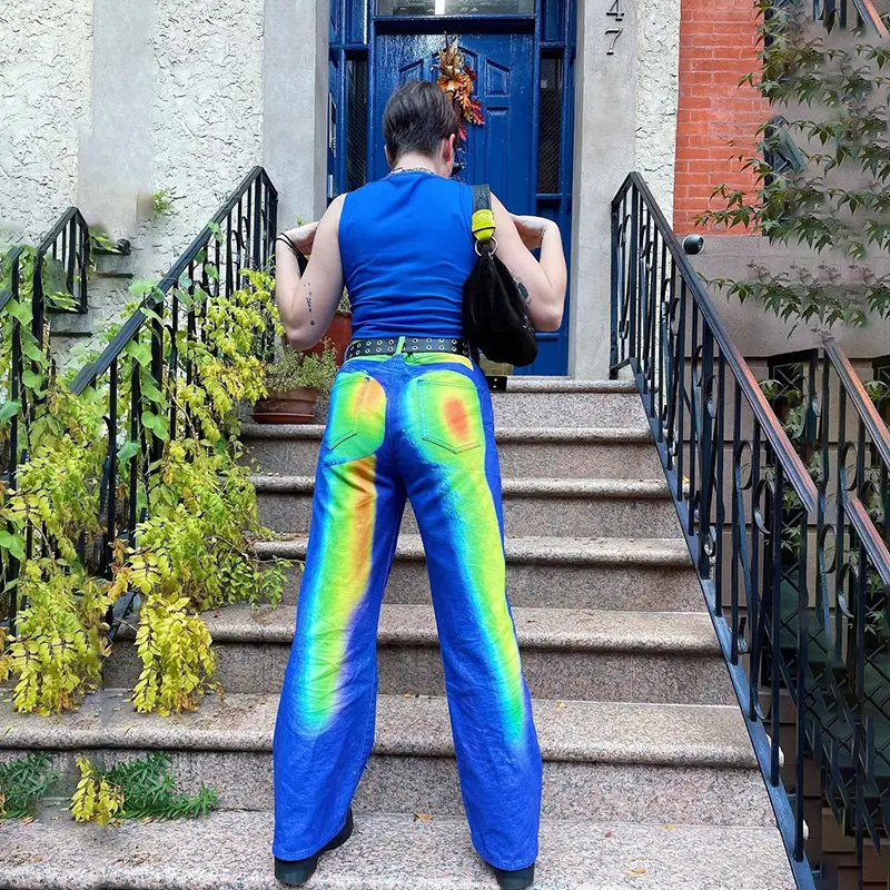 Women's Fashion Straight High Waist Street Loose Pants