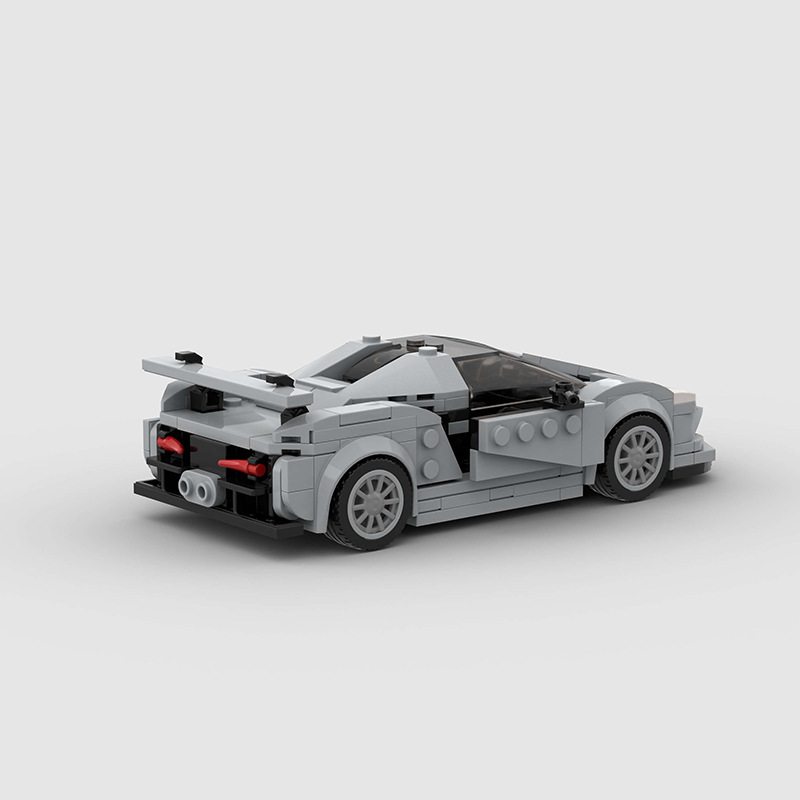 Racing Sports Car Model Moc Small Particle Puzzle Assembly