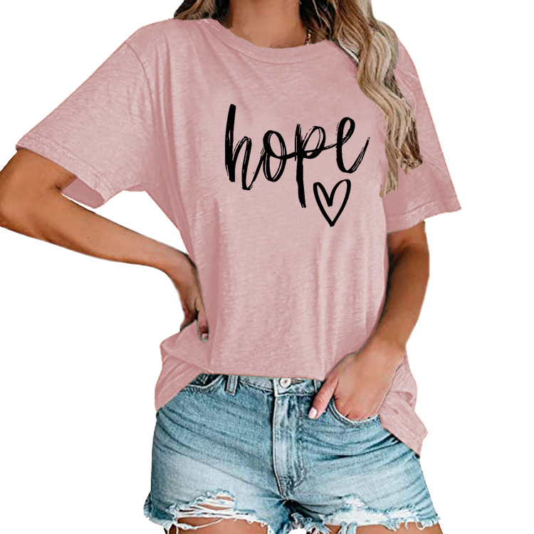 Title 9, Womens HOPE Love Print Loose T-shirt offers ef...