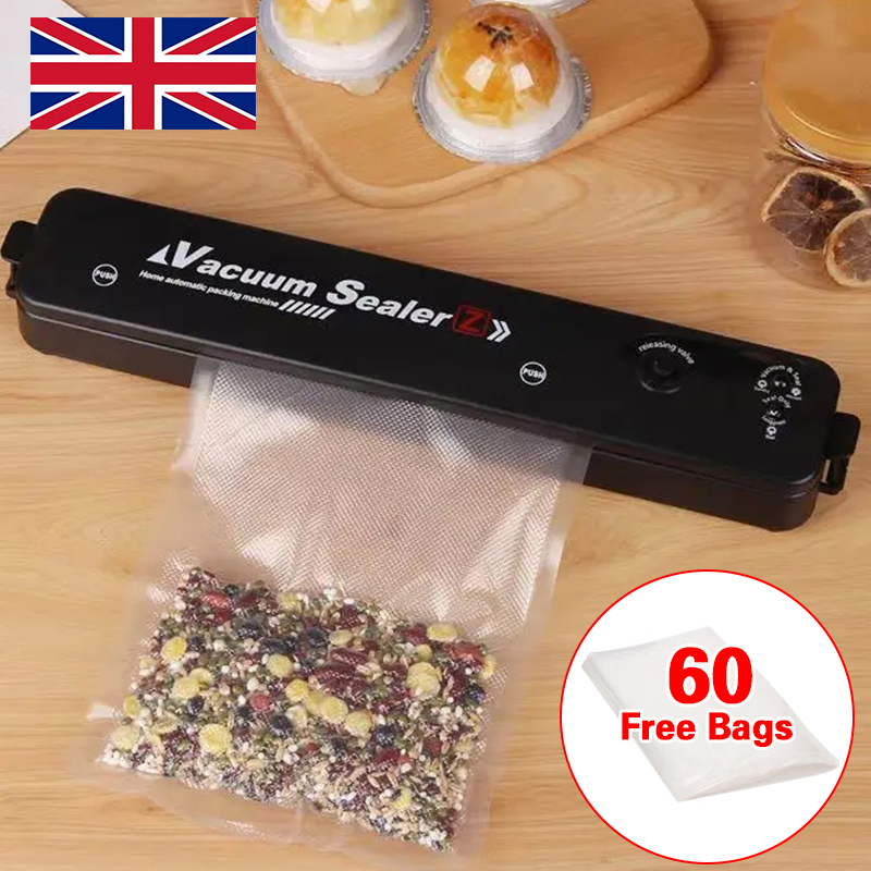 Vacuum Food Sealer Automatic Manual Sealer Dry Wet Pack Machine With 60 Bags UK — foto 3