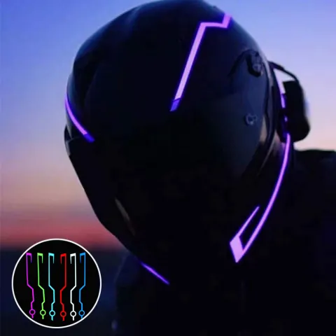 Helmet Motorcycle Light Riding Signal Strip Flashing Durable Kit