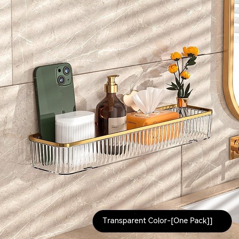 Bathroom Wall-mounted Acrylic Punch-free Storage Rack - Image 10