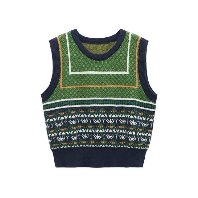 Sweet Sleeveless Outer Pullover Sweater Top