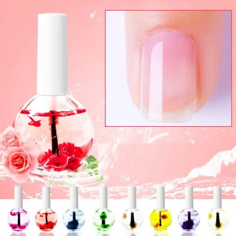 Nail Beauty Dried Flowers Nutrition Treatment Oil Anti-agnail Edge