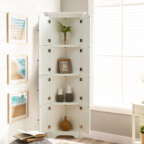 High Storage Cabinet with Door and 4 Shelves β photo 4