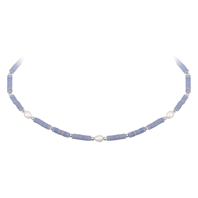 Vintage Agate Pendant Niche Collarbone Chain