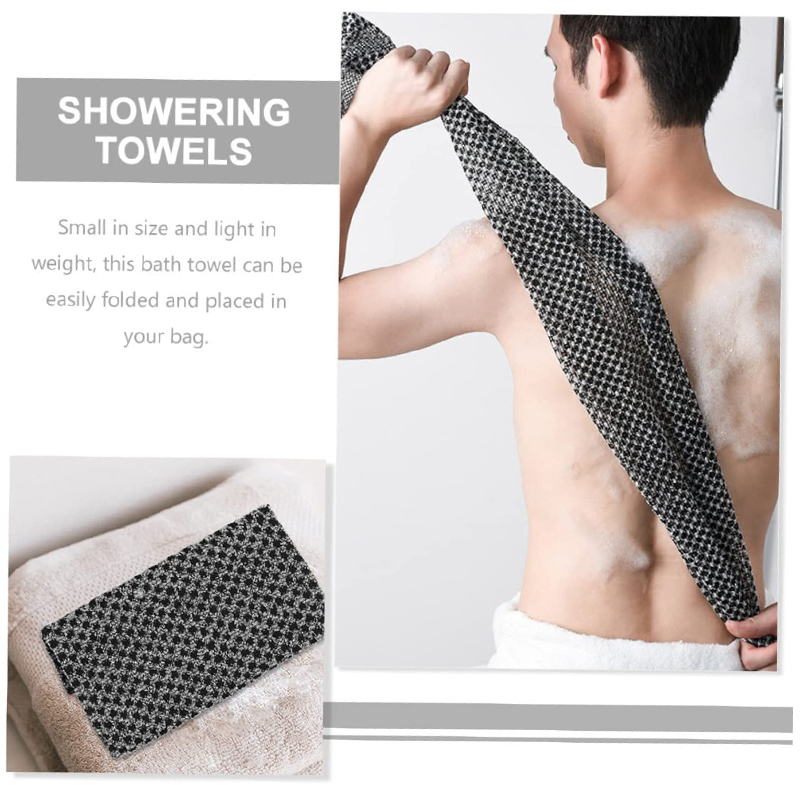 Body Cleaning Back Scrubber Exfoliating Bath Towel Washcloth Shower — image 9