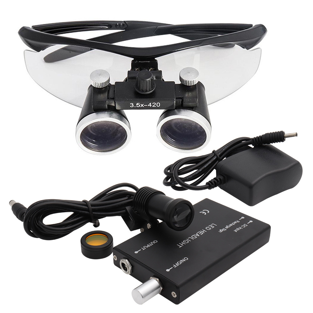 Medical and Surgical Magnifying loupes with head light