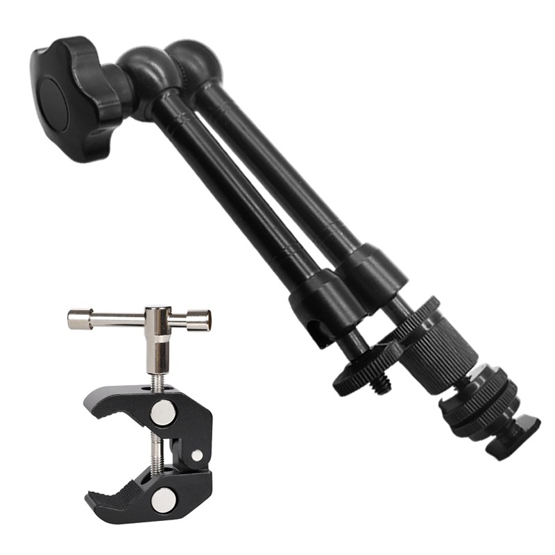 2X  Magic Arm Super Crab Clamp For Camera Monitor LED Video Fill Lights