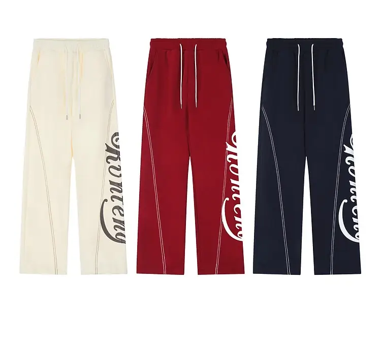 Men's American Vintage Letter Casual Pants