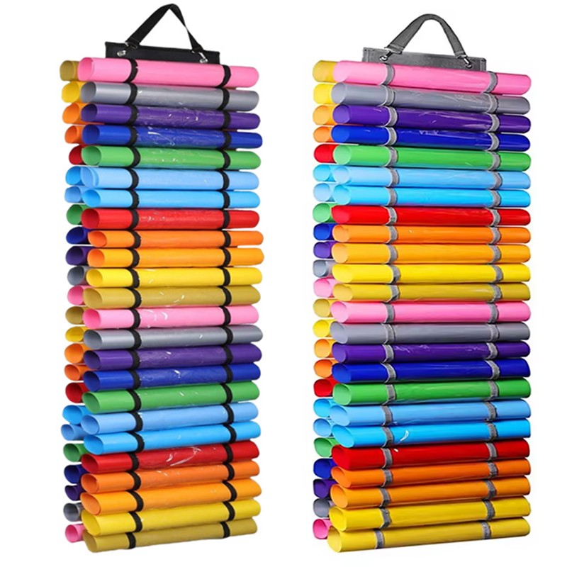 Vinyl Roll Holder With 48 Compartments And Keeper Door Hooks Strap UK — image 2