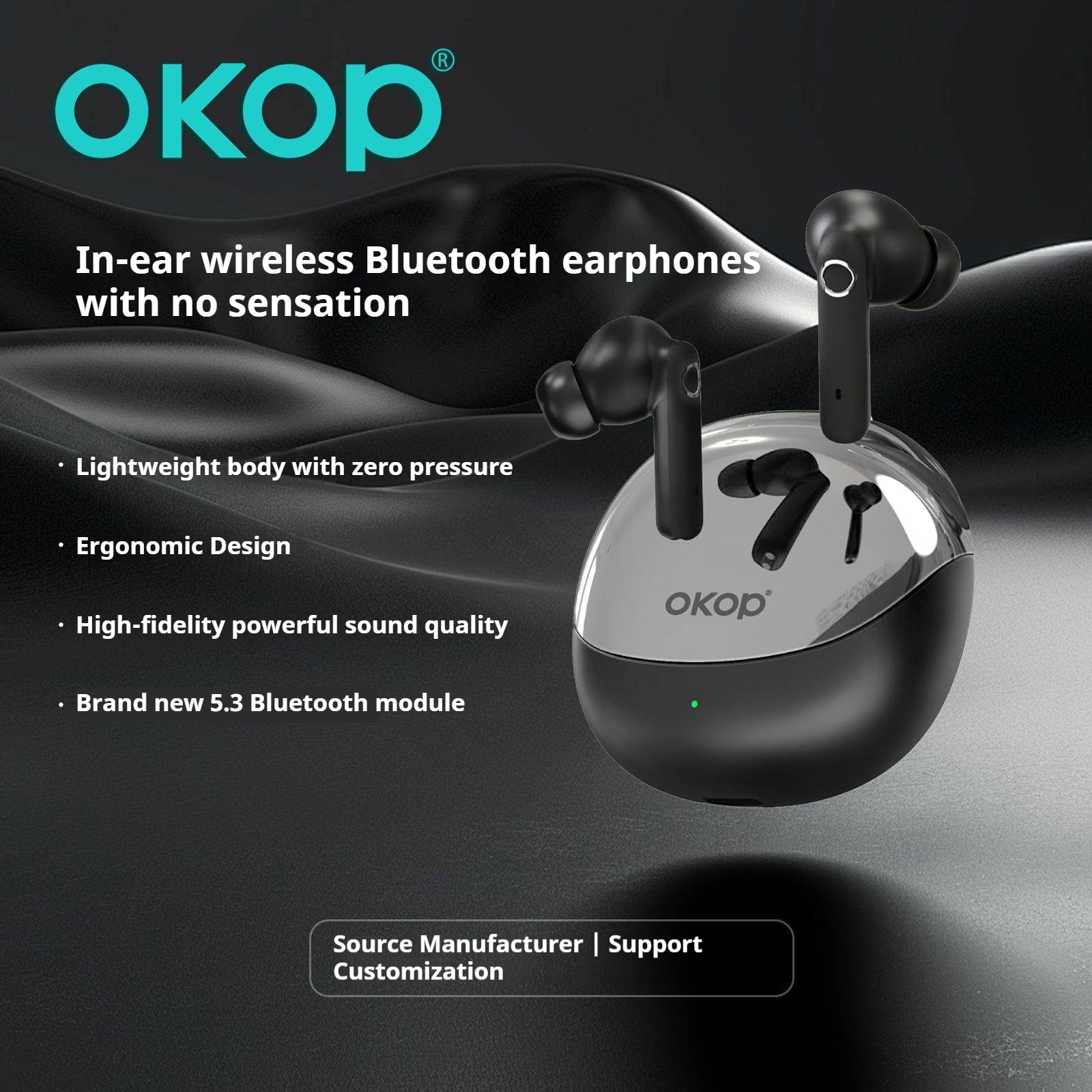 KP-209 Best-Selling Wireless Bluetooth Earbuds Semi-In-Ear Minimalist Design Low-Latency Gaming Noise-Canceling Calls Long Battery Life In Stock 4