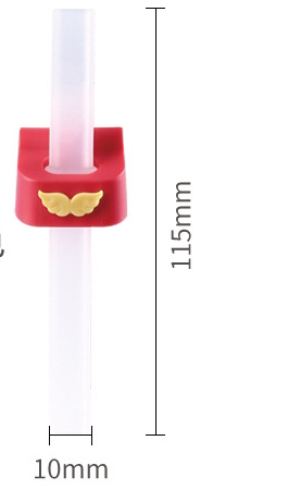 Title 1, 9.7CM Baby Soup Soft Silicone Straw