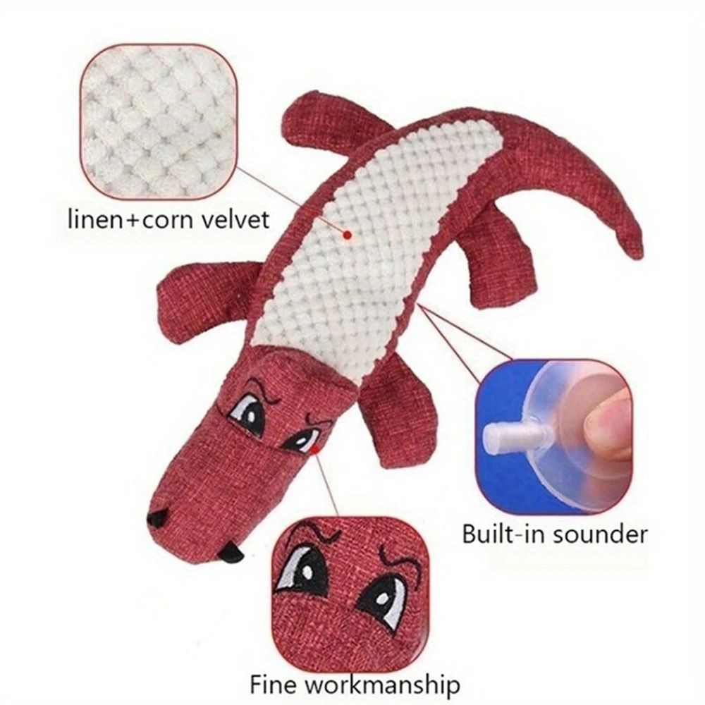 Title 4, Plush Pet Toy Bite Resistant Simulation Squeaky...