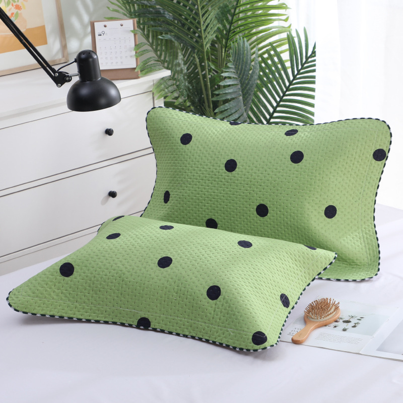 Title 8, Double Thick Brushed Waffle Aloe Cotton Pillowcase