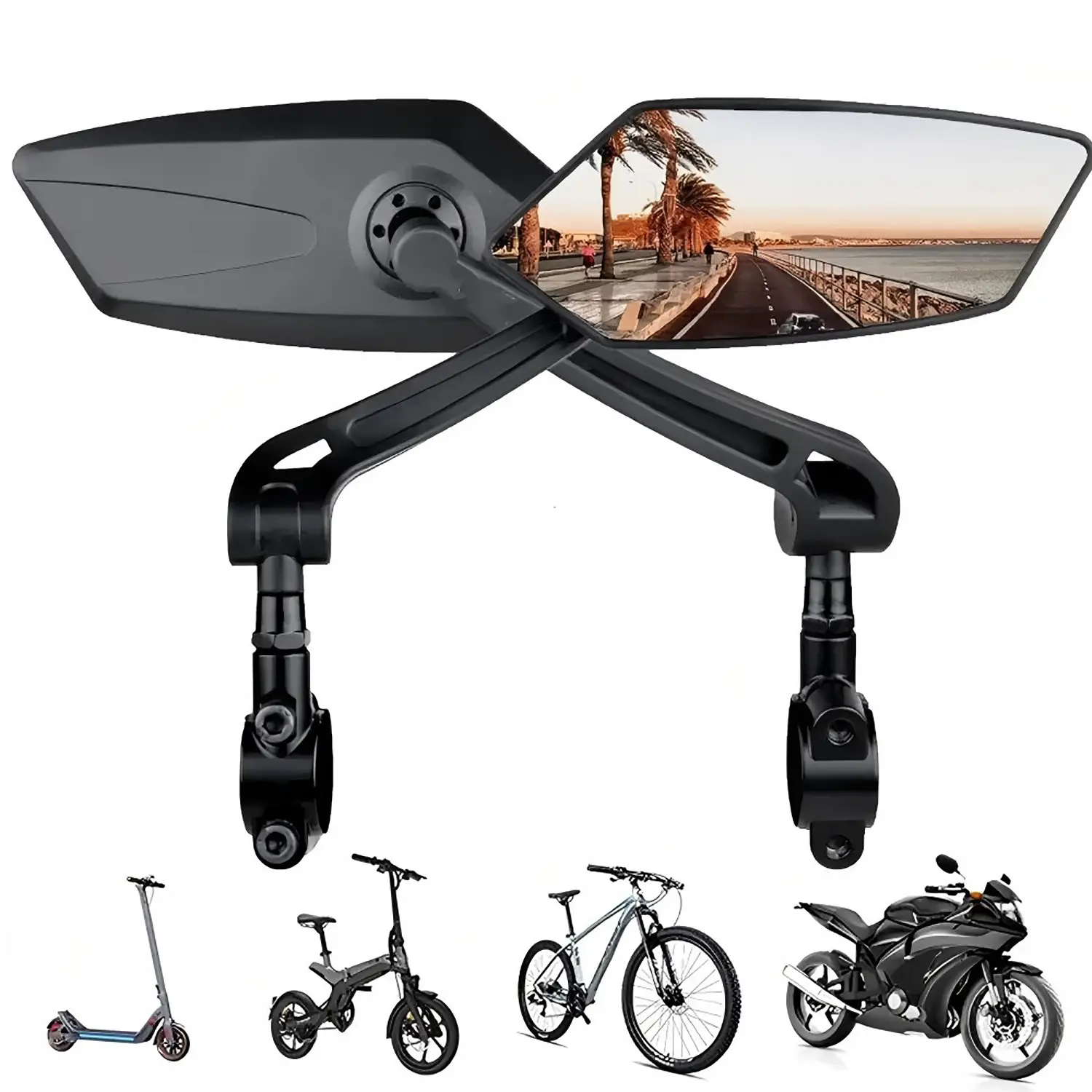 Bike Mirrors E-Bike Rearview Right And Left