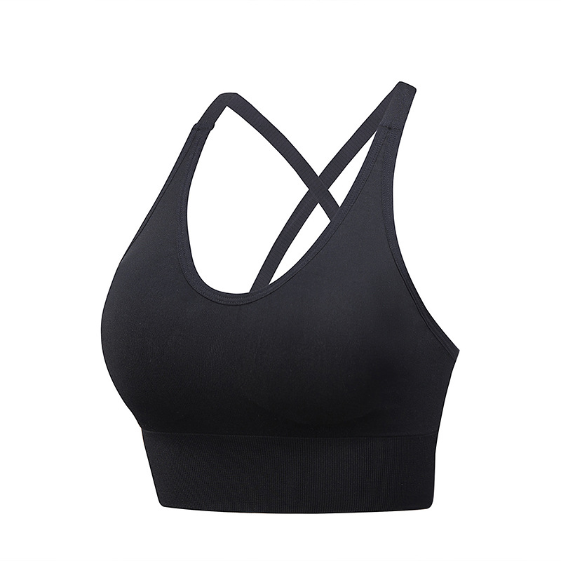 Title 4, Cross Back Yoga Sports Bra Plus Size