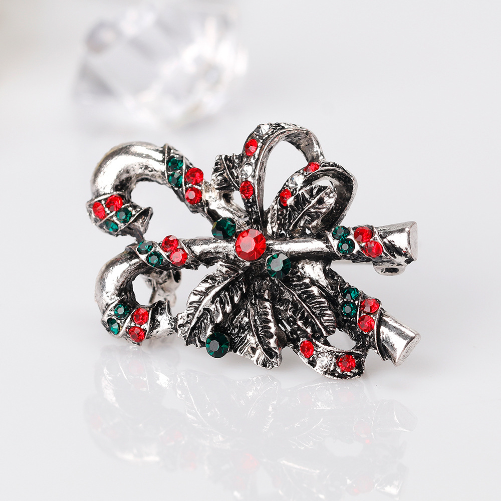 New Retro Personality Creative Christmas Brooch Silver - Shop at LoveMi