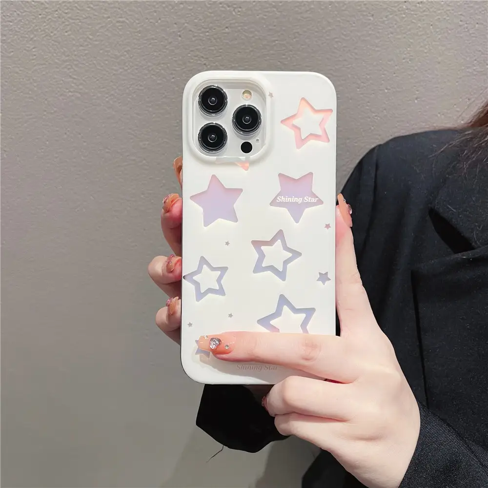 Case Suitable For IPhone14 Dazzling Star Butterfly Double Sided Laminating IMD