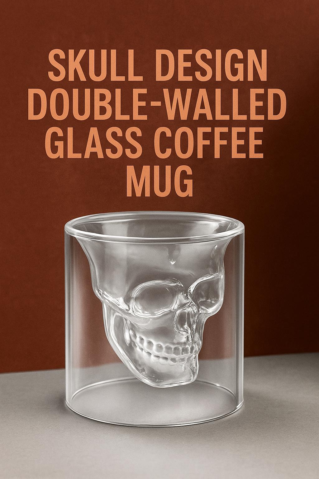 Handmade Skull Double Wall Glass Cup For Coffee Tea Or Cocktails 4
