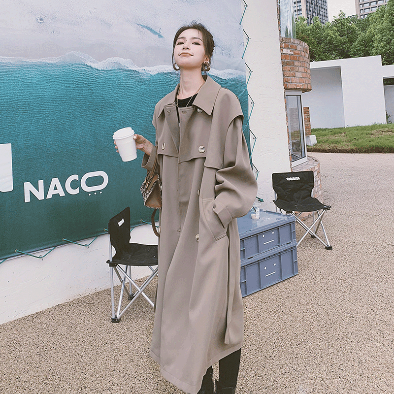 Fashionable Ladies Loose Flowing Waist Casual Jacket