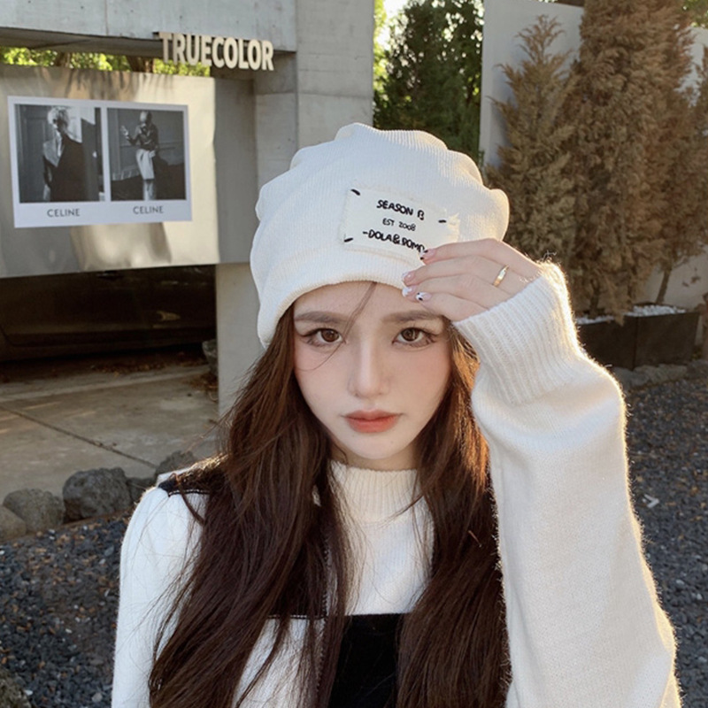 Knitted Wool Baotou Fashionable Acrylic Hat