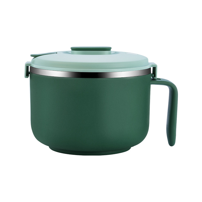 304 Stainless Steel Instant Noodle Bowl With Lid Sealed Lunch Box