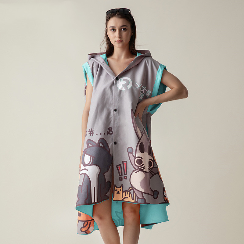 Men's And Women's Swimming Bathrobe Quick Dry Bath Towel