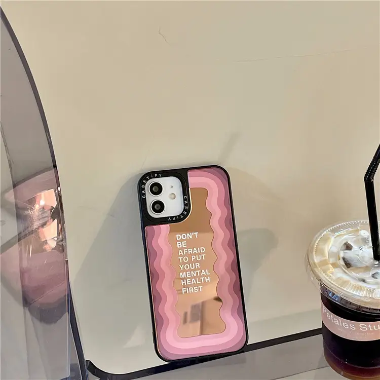 Purple English All Inclusive Mirror Case