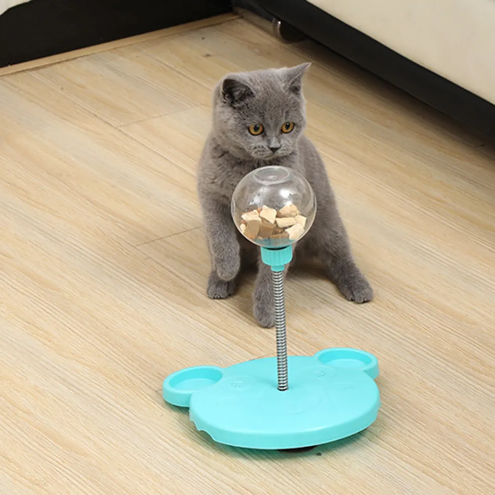 Pet Feeder Cat Toy Pets Leaking Food Ball Self-Playing Tumbler Funny Swing Feeder Puzzle Toys Playing Training Dispenser Bowl – image 7
