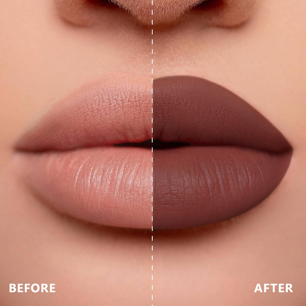 Matte Misty Modern Brown Red Lipstick, Waterproof Non-transfer Long Lasting Smudge Proof Lip Makeup, 3.5g 10