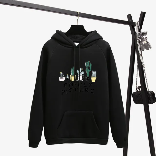 Fleece Padded Sweatshirt Long sleeved Pullover Jacket Hd0605 L - Shop at LoveMi