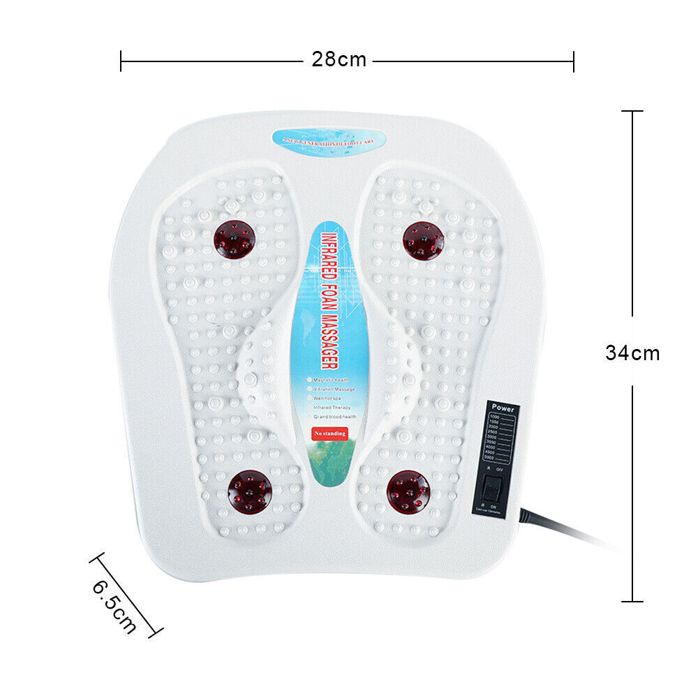 Foot Leg Vibration Blood Circulation Booster Feet Massager With Heated 9 Modes