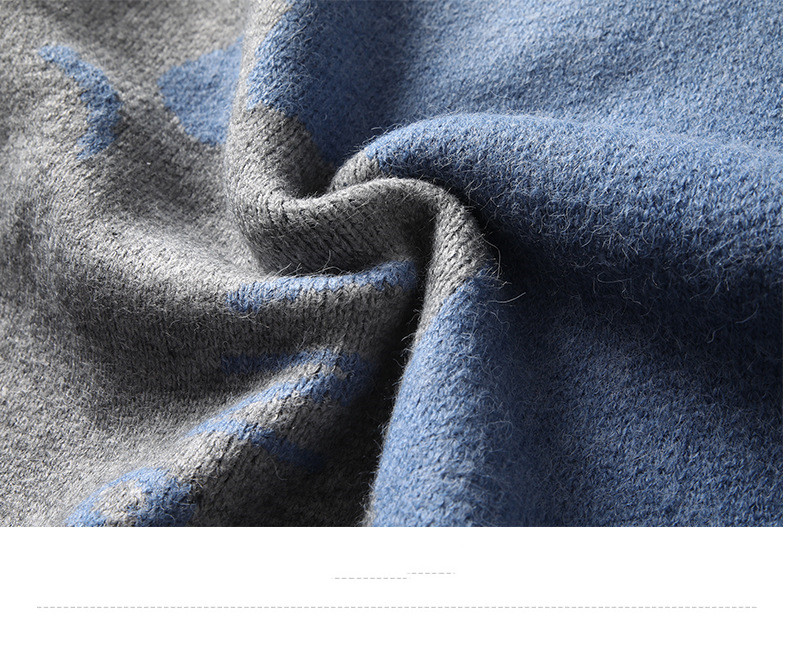 Men's Sweater Trendy Round Neck Loose Knitwear