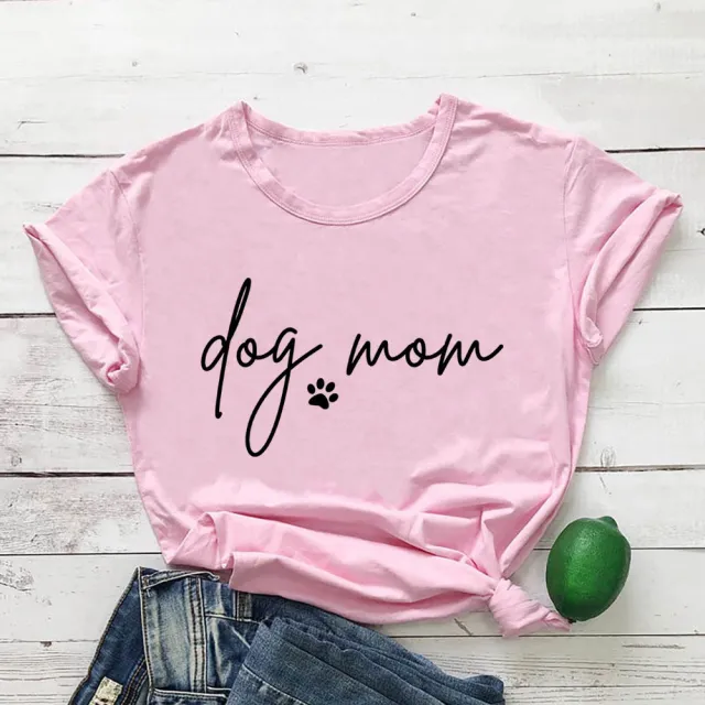 Mother's Day Round Neck Short Sleeve T Shirt Pink - Shop at LoveMi