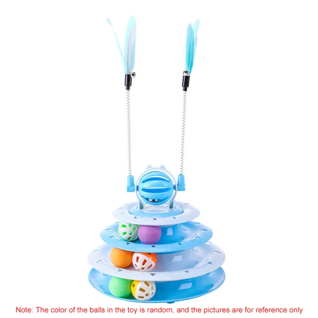 Cat Toys For Indoor Cats Kitten Toys Interactive Cat Toy Cat Puzzle Toy Cat Ball Toy Blue - Shop at LoveMi