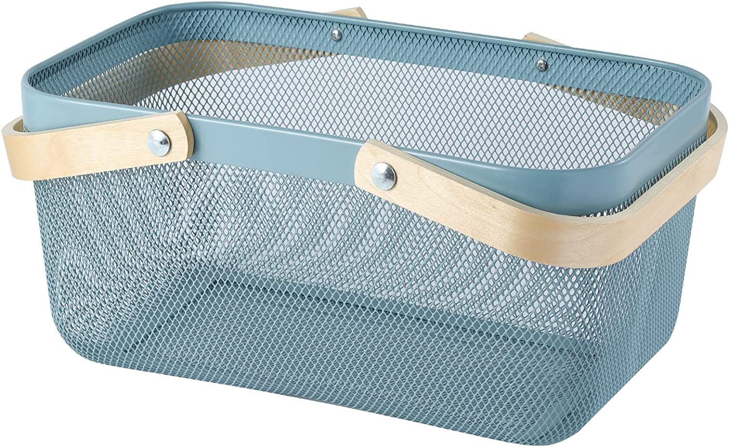 Title 10, Wooden Handle Mesh Basket Fruit Basket