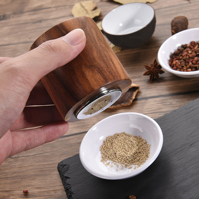 Hand Grinder Salt Pot Acacia Wood