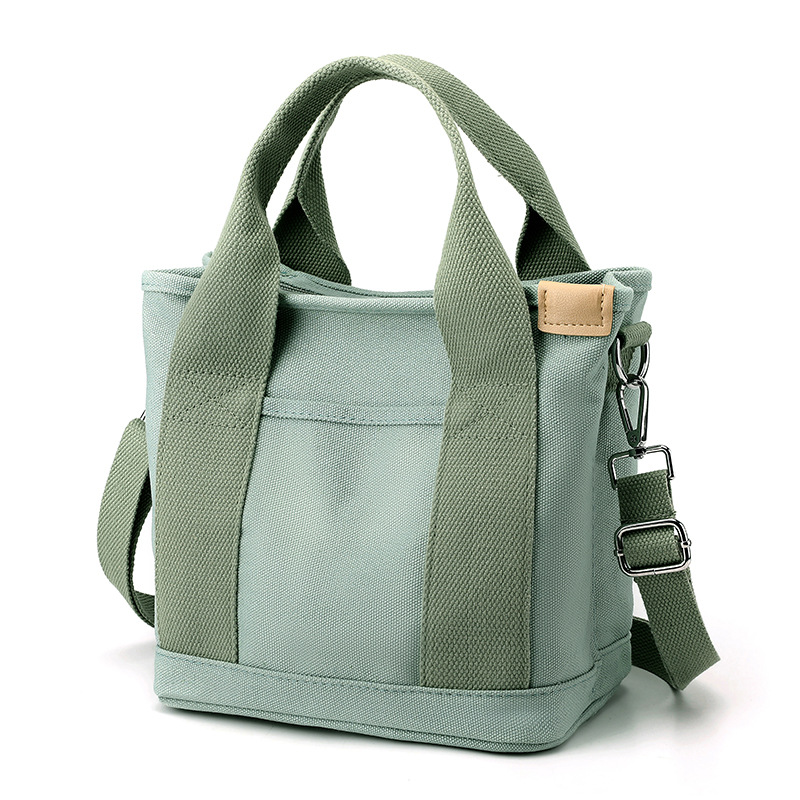 Green diagonal shoulder strap