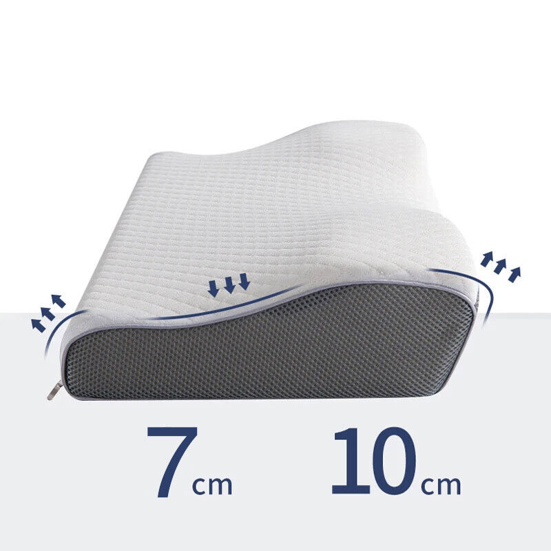 Contour Memory Foam Pillow For Neck Shoulder Pain Relief Sleeping Side Sleeper