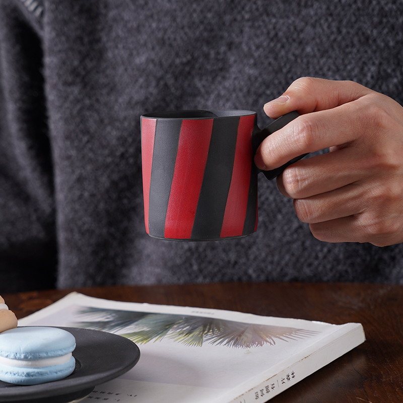 Hand Frosted Coffee Cup And Saucer Set