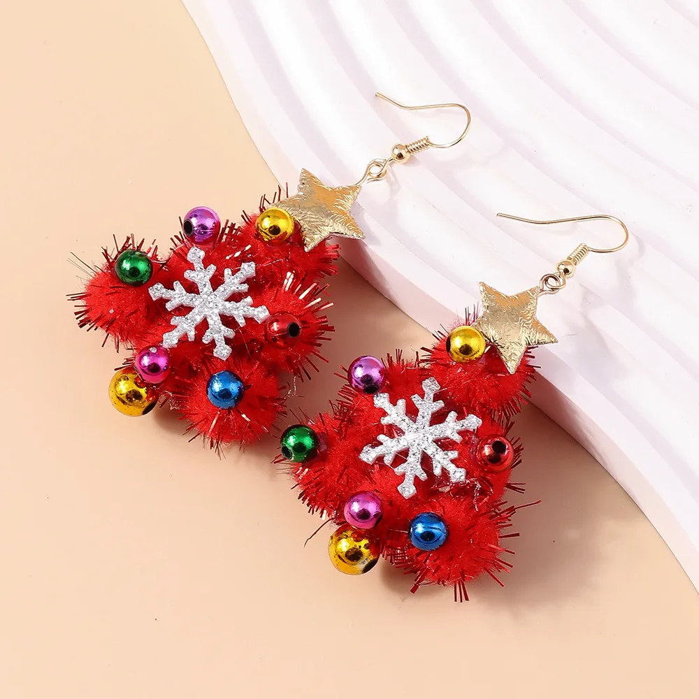New Christmas Tree Earrings Felt Earrings – image 4