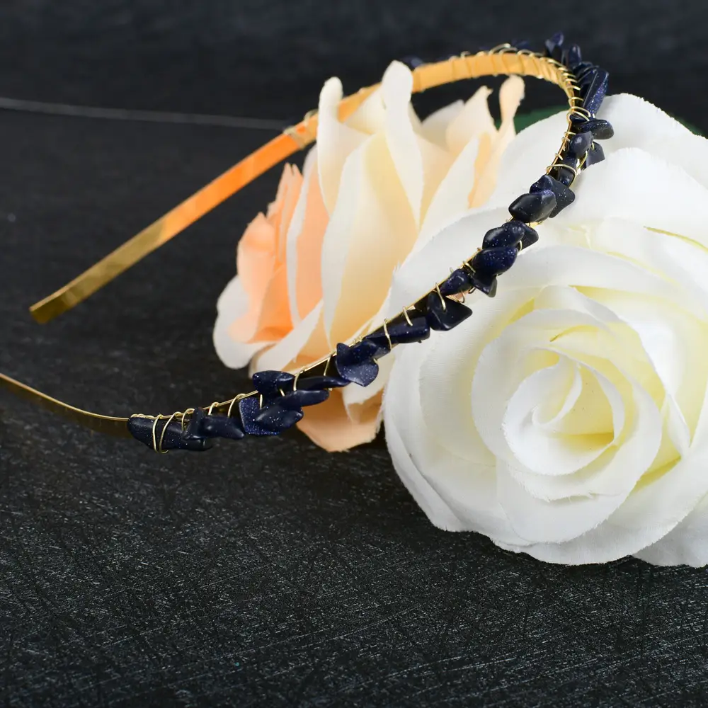 Crystal Amethyst Bridal Hair Comb Headband