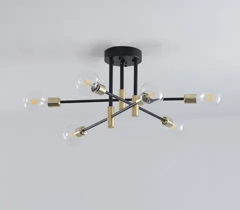 Personalized Wrought Iron Bedroom Dining Room Lamp LED