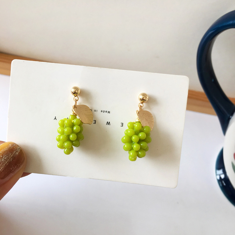 Silver Fashion Fruit Girl Earrings